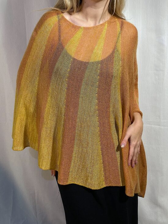 Pončo trīs-vienā (oranžs+dzeltens) M-XL