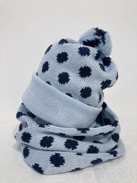 Bumbuļraksta komplekts (Gaiši zils ar tumši zilu)